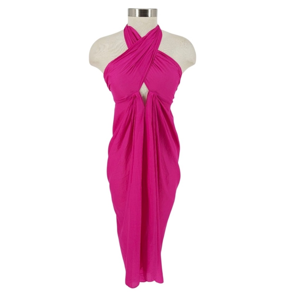 J. Crew Bright Pink swimsuit coverup